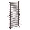 Bronze Large Shoe Rack with 12 Shelves